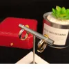 Orecchini misti tricolori in argento sterling 925 Designer TRINITY Gioielli per orecchini alti da donna regalo con scatola9120053