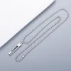 High Quality Silver-plated Necklace New Product Necklace Classic Rectangular Three-dimensional Necklace Jewelry Supply Wholesale