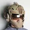 Tactische helm voor High Cut / Fast / AF / MICHT / REVISION / AIRSOFT CLEAR BATLSKING VIPER VISOR FG transparant / zwart / verzilverd lens