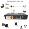 Simicam 8CH 4CH 720P / 1080P AHD Охранная камера CCTV Система CCTV DVR Kit CCTV Водонепроницаемый Наружный Дом HDVideo Система наблюдения HDD1