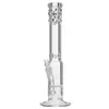 5inches thickness glass Honeycomb bongs with Grace ice notches water pipe 17.5" big bong for smoking hookahs