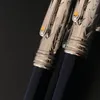 Le Petit Prince Edition Ballpoint Pen Classic Deep Blue Barrel and Silver Metal Cap Writing Pen Pen Pen With Pouch Options9262354