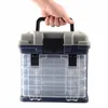 27*17*26cm 5 Layer PP+ABS Big Fishing Tackle Box High Quality Plastic Handle Fishing Box Carp Fishing Tools Accessories