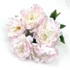 Peônia falsa (5 cabeças / bando) 17.72 "Simulação de comprimento Paeonia Lactiflora Pall para Casamento Casa Decorativa Flores Artificiais