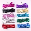 Scintillant dorure nœud noeud bandeau bandeau cheveux Wrap bijoux de mode pour enfants filles cadeaux livraison directe