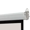 60 인치 16 : 9 벽 마운트 매트 그레이 패브릭 섬유 유리 전기 전동 홈 시어터 용 HD 프로젝터 스크린