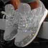 2021 Hot Femmes Chaussures Haute Qualité Rose Printemps Baskets Mode Classique Paillettes Casual Chaussures De Sport Semelle En Caoutchouc Antidérapant Taille 35-43