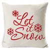 Christmas Cover Cover Living Room Oreiller décoratifs Coussin de Noël Couvre-coiffure Plaid Plaid Coussiér Coussin 45x45CM3104855