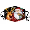 DHL 2021 homens e mulheres máscaras negras 3d impresso bonito santa claus moose designer máscaras transfronteiriço de poeira de pó de algodão máscara rosto de Natal