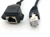 1x RJ45 Męski do żeńskiego panelu śrubowego Mount Ethernet LAN Network Network Cable 1m