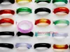 hurtowe partie 50 sztuk gładka powierzchnia ładny pierścień punkowy pierścień kolorowych mężczyzn kobiet agatowe pierścienie