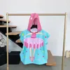 Leuke Cartoon Badjassen Kinderen Badhanddoeken Hooded Poncho Zeemeermin Handdoek Zwemmen Zwembad Strand Handdoek Cartoon Kindermantel Mermaid Bad Douche Robe 2020