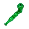 HONEYPUFF Pipe à fumer en métal coloré avec bol écran filtrant pour pipe à tabac 80 mm Mini portable