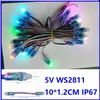 RGB LED PIXELMODULE LIGHT 50PCSSET BULLET WS2811 Shenzhen Factory med hög kvalitet1318645