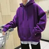 Mannen Sweatshirts 2020 Mens Japanse Streetwear Effen Kleur Hoodie Mannelijke Hiphop Winter Hoodies