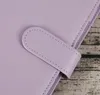 Самый дешевый A6 PU кожаный ноутбук Binder Macaron Color 19 * 13см Refillable 6 кольцо Binder для бумаги наполнителя A6 может настраивать