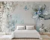 3d behang woonkamer 3d bloemen vlinder mooie sieraden tv achtergrond woonkamer slaapkamer wandbekleding HD wallpaper