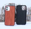 Новое прибытие древесины телефона чехол для Iphone 12 Pro Max Настраиваемый дизайн Гравировка Деревянные Bamboo задняя крышка для Samsung Note20 ультра