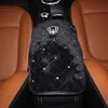 Crown Crystal Plush Car Armsts Cover Pad Universal Center Console Auto Arm Rest Seat Box CUSHION COVERS Protector Black302G