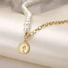 Elegant Imitation Pearl Choker Necklace for Women Collar Statement Fashion Gold Chain Coin Pendant Necklace Femme Jewelry Gifts