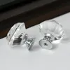 30 milímetros diamante de cristal Maçanetas de vidro maçanetas de gaveta do armário de cozinha Móveis punho punhos botão de parafuso e puxa LX2903