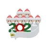 DHL Quarantine Christmas Compleants Decoration Prodotto Regalo Famiglia personalizzata di 234567 Ornament Pandemica sociale 2015903
