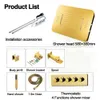 Bluetooth Music Shower Sets Rainfall Waterfall Showerhead Contemporary LED Shower Set Gold Color Thermostatic Brass Mixer261K