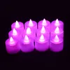 Dia das Bruxas Velas Luzes 8 cores pilhas festa de aniversário do LED velas sem chama cintilação Weeding Decoração Iluminação KKB1