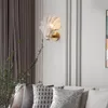 Shell applique nordique postmoderne minimaliste lumière luxe chambre chambre chevet simple personnalité créative mode appliques murales