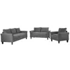 Klasyczna Wysoka jakość Dorośli Renośni U_Style Poliester-Mieszanka 3 sztuki Sofa Set, Salon Zestawy sofy Wy000036aa