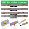 Striscia LED RGB 5050 2835 DC12V Nastro al neon Nastro flessibile a diodi LED impermeabile 60LED / m Striscia LED 5M 12V per la decorazione domestica