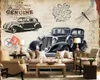 Carta da parati 3d Foto personalizzata Murale Stile britannico Retro Vintage Car Sfondo Muro Stampa digitale HD Bella carta da parati decorativa