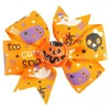 Amerikanischer Halloween-Bowknot-Kopfschmuck für Kinder, Cartoon-Zubehör, Fledermaus-Stereo-Clip, Haarschmuck GD590