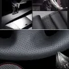 Рулевое управление автомобиля колеса Обложка DIY черный Искусственная кожа для BMW M Sport F30 F31 F34 F10 F11 F07 X3 F25 F32 F33 F36 F48 X1 X2 F39