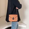 Designer- kvinnliga kedja crossbody väskor för kvinnor läder handväska sling damer hand axel messenger väska