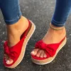 2021 летние моды сандалии обувь женщин поклон тапочки крытый открытый флип-флопс пляж женские тапочки