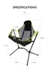 Chaise de Camping en plein air détendue chaise berçante fauteuil inclinable de luxe Relaxation balancement confort jardin chaises de pêche pliantes