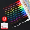 12 farbe/set Flüssigkeit Löschbaren Kreide Marker Stift Für Glas Windows Tafel Marker Lehrmittel Büro Material Escolar