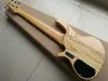 6 Saiten BASS Aktive Tonabnehmer aus Naturholz Bass Ahornkorpushals Chinesischer Bass