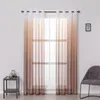 Yaapeet Blackout Modern Sheer Curtains Gradient Color Living Room Japan Style Curtain Polyester Pretty Bedroom Window Decoration1