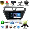 Gratis kartkort 9 tums bilvideo Double-Din MP5 Radiospelare GPS-navigering för Hyundai i20 2015-2018