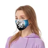 Maschera per il viso di Halloween Maschere per il viso firmate Teschio di Natale Maschera dimensionale 3D antipolvere PM2.5 che può essere lavata e riutilizzata