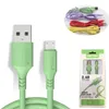 Cavo per liquido morbido Micro USB Tipo C 3A Cavo dati di ricarica rapida per cavo Samsung Huawei Tipo C Cavo per telefono Android USB-C con pacchetto di vendita al dettaglio