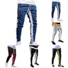 Mens Joggers Zipper Casual Pants Fitness Sportwear Tracksuit Bottoms Skinny Sweatpants Byxor Black Gyms Jogger Track Pants1286s