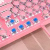 Keyboards meninas rosa teclado sets true eixo backlit punk keycap com eixo verde mecânico USB 3200dpi mudo