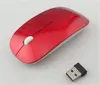 Ny stil godis färg ultra tunn trådlös mus och mottagare 2.4g USB optisk färgstarka specialerbjudanden dator mus möss 50pcs
