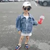 Fashion Kids Puff Sleeve Cowboy Jacken Kinder SingleBreasted Denim Jacke Girls Casual Tops A39983631617