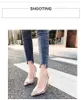 뾰족한 발가락 얕은 발 뒤꿈치 투명 라인 스톤의 뜨거운 판매-A 히트 상품