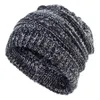 Bonnet queue de cheval d'hiver 36 couleurs trou queue désordonné chignon doux bonnet tricoté crâne extensible hiver chaud extensible tricot chapeaux OOA85009454665