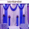 Nuovo arrivo 3m * 6m (10ftX20ft) fondale di nozze swag Party Curtain Celebration Stage Performance Background Drape con perline Paillettes Edge